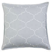 Ava Embroidered Square Throw Pillow