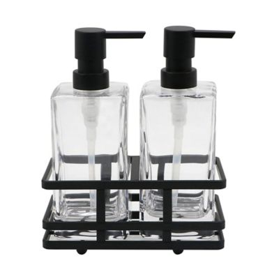 soap and hand cream dispenser set