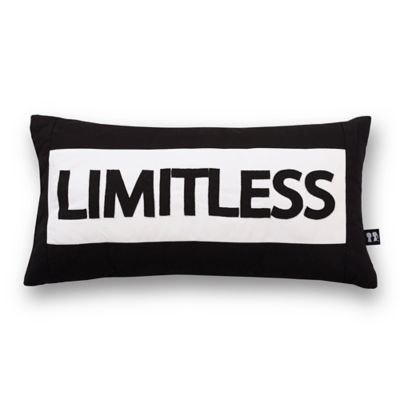 BOY MEETS GIRL&reg; Limitless Oblong Throw Pillow in Black