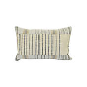 Within Reach Striped Oblong Throw Pillow in Beige
