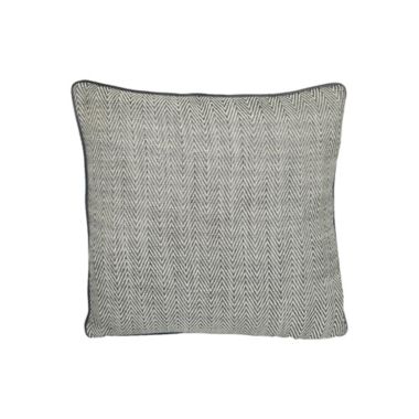 Taylor Herringbone Square Throw Pillow in Iron. View a larger version of this product image.