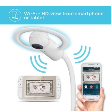Motorola Halo Over The Criib Deluxe Wi Fi Baby Monitor 2 Camera Set Buybuy Baby