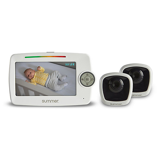 Alternate image 1 for Summer Infant LookOut 5-Inch Color Video Baby Monitor with 2 Cameras