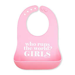 Bella Tunno Girls Run the World Wonder Bib in Pink