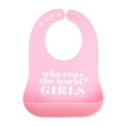 Bella Tunno&trade; Girls Run the World Wonder Bib in Pink