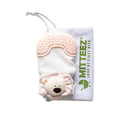 Mitteez Ultimate Organic Cotton Baby Teething Mitty in Pea Bear
