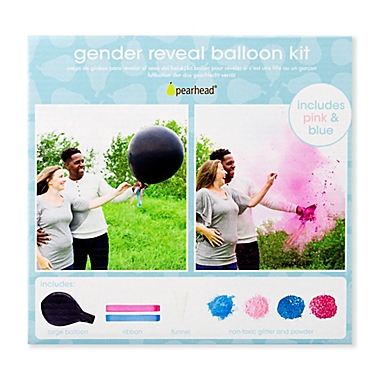 Pearhead&reg; Gender Reveal Balloon Kit. View a larger version of this product image.