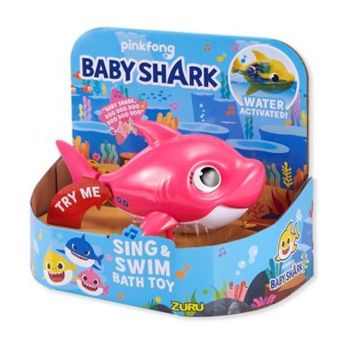 Zuru&trade; Robo Alive Baby Shark Bath Toy in Pink. View a larger version of this product image.