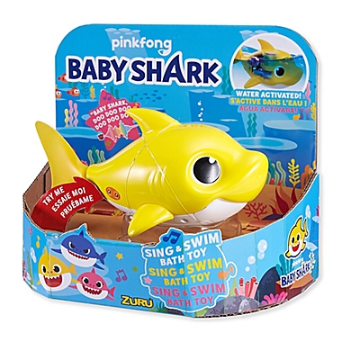 Zuru&trade; Robo Alive Baby Shark Bath Toy in Yellow. View a larger version of this product image.