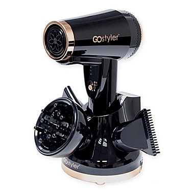 Go Styler Cordless Hair Dryer in Black. View a larger version of this product image.
