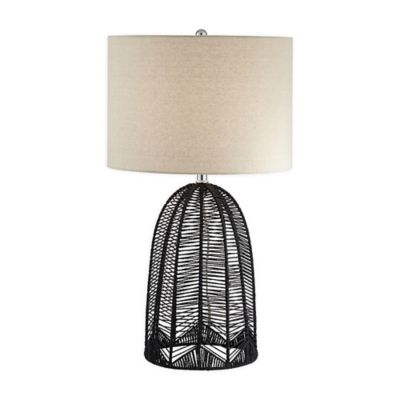 black cage table lamp