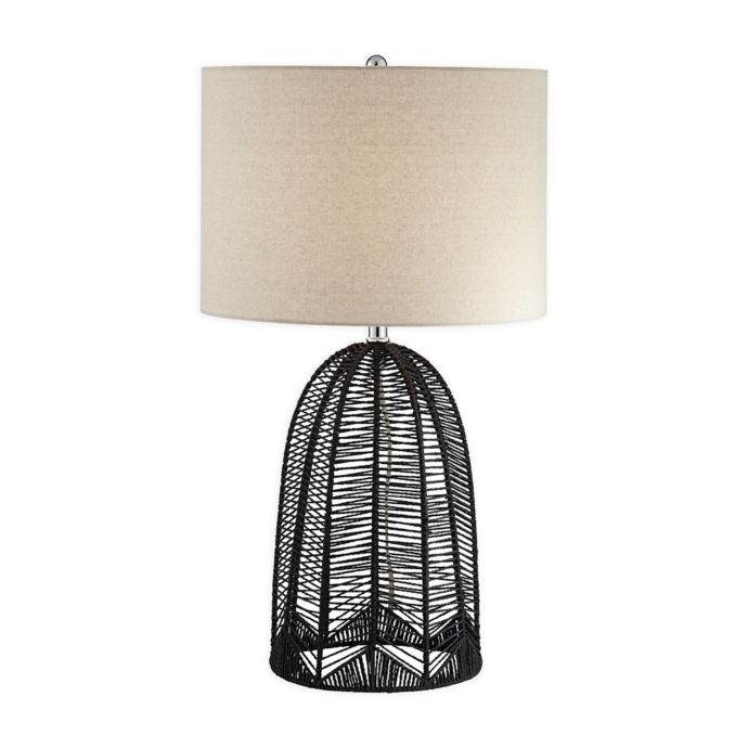 Pacific Coast Lighting Aria Rope Cage Table Lamp In Black Bed Bath Beyond