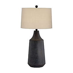 Pacific Coast® Lighting Rocco Table Lamp in Black with Fabric Shade