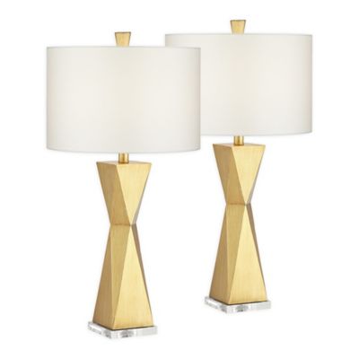 brushed gold lamp