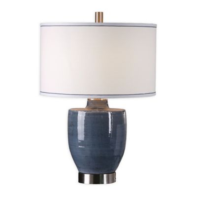 blue grey table lamp