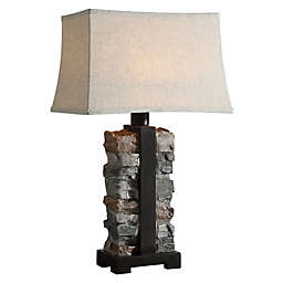 Uttermost Kodiak Indoor/Outdoor Table Lamp in Grey with Weather-Resistant Shade