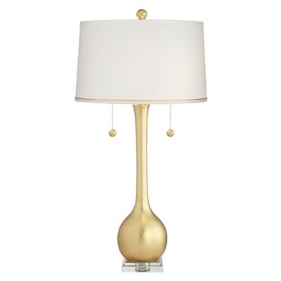 gold leaf table lamp