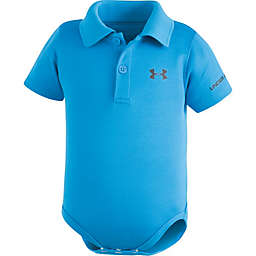 Under Armour® Size 3-6M Short Sleeve Polo Bodysuit in Pool Blue