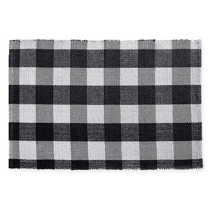 Farmhouse Living Buffalo Check 20 X 30 Woven Kitchen Mat Bed Bath Beyond