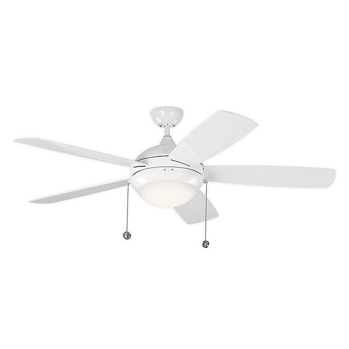 Monte Carlo Discus 52 Inch One Light, 42 Inch Outdoor Ceiling Fan With Light Kit