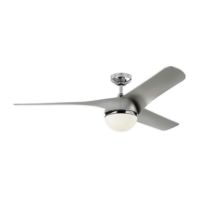 Monte Carlo Akova 56 Inch Indoor Outdoor Ceiling Fan In Chrome With Remote Control Bed Bath Beyond - Monte Carlo Ceiling Fan Light Bulb Replacement