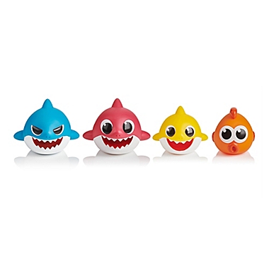 WowWee Pinkfong 4-Piece Baby Shark Bath Squirt Toys. View a larger version of this product image.