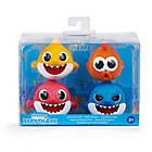 Alternate image 1 for WowWee Pinkfong 4-Piece Baby Shark Bath Squirt Toys