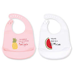 Hudson Baby® 2-Pack Silicone Bibs