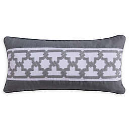 Levtex Home Montecito Crewel Oblong Throw Pillow in Grey