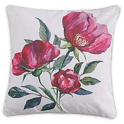 Levtex Home Montecito Floral Square Throw Pillow in Magenta