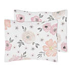Alternate image 2 for Sweet Jojo Designs&reg; Watercolor Floral 3-Piece King Comforter Set in Pink/Grey