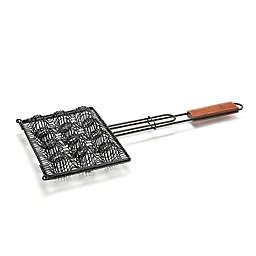 Nonstick Iron Meatball Basket in Black with Rosewood Handle
