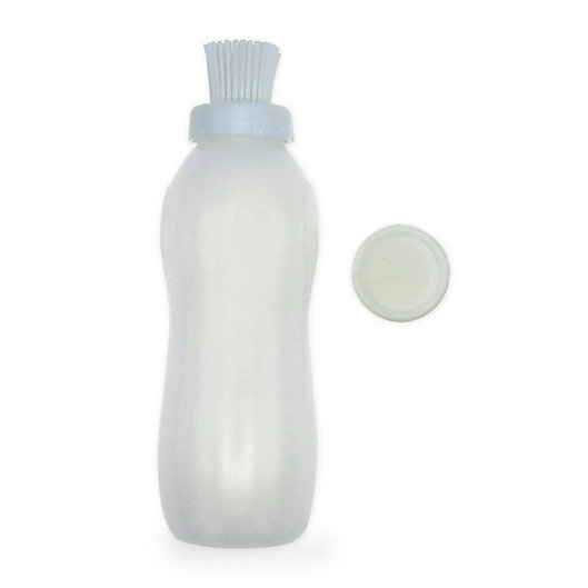Alternate image 1 for Just Grillin Clear Silicone Basting Bottle Brush with Cap