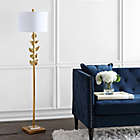 Alternate image 3 for Safavieh Georgiana Floor Lamp in Gold with Fabric Lamp Shade
