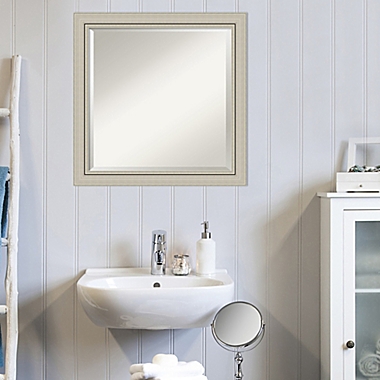 Amanti Art Romano 24-Inch x 24-Inch Bathroom Vanity Mirror in Silver. View a larger version of this product image.