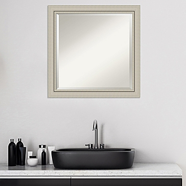 Amanti Art Romano 24-Inch x 24-Inch Bathroom Vanity Mirror in Silver. View a larger version of this product image.