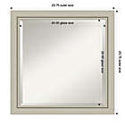 Alternate image 5 for Amanti Art Romano 24-Inch x 24-Inch Bathroom Vanity Mirror in Silver