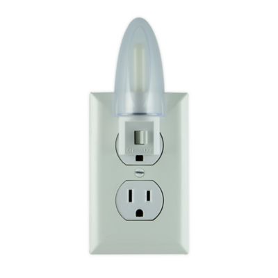 Incandescent Security Night Light Manual on off Switch Plug in Clear Shade for sale online 