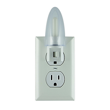 Nights by light incandescent PLUG IN NIGHT LIGHT on off switch White Jasco 52194 