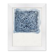 Indigo Motif 12-Inch x 15-Inch Framed Wall Art
