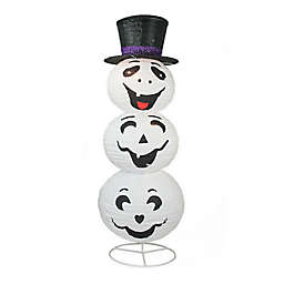 Northlight 44-Inch Lighted Ghost with Hat Halloween Decoration