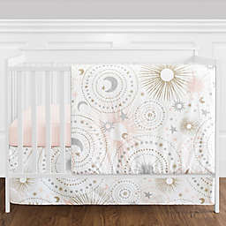 Sweet Jojo Designs® Celestial 4-Piece Crib Bedding Set in Blush/Gold