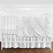 Sweet Jojo Designs&reg; Harper 4-Piece Reversible Crib Bedding Set in White