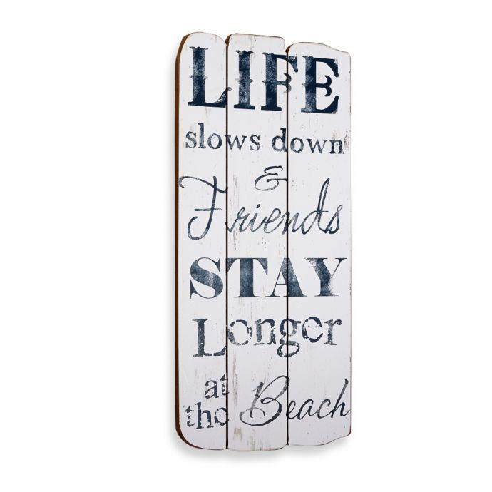 Life at the Beach Plaque Wall Art | Bed Bath & Beyond