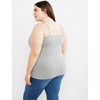 Motherhood&reg; X-Large Maternity Clip-Down Nursing Tank Top in Grey. View a larger version of this product image.