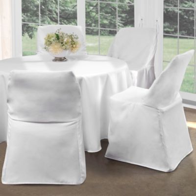 white linen chair covers