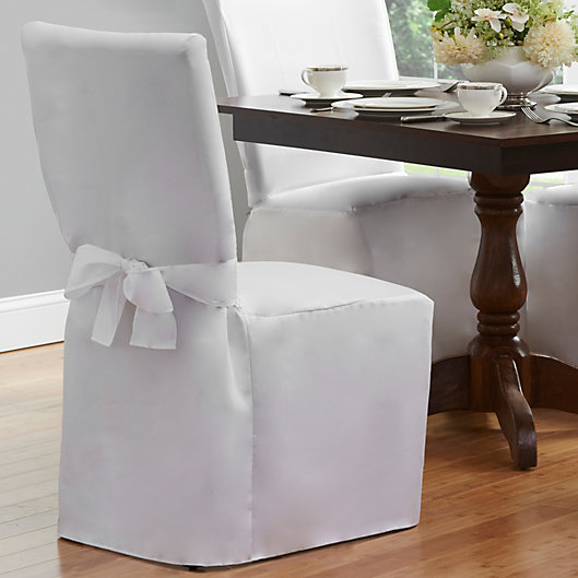 Dining Room Chair Cover Bed Bath Beyond, Dining Room Chair With Arms Slipcovers