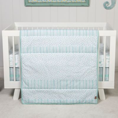 Trend Lab&reg; Taylor 3-Piece Crib Bedding Set in Aqua/White
