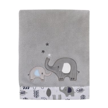 NoJo&reg; Love You To The Moon Baby Blanket in Grey. View a larger version of this product image.