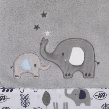 NoJo&reg; Love You To The Moon Baby Blanket in Grey. View a larger version of this product image.